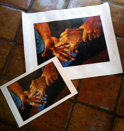 Prints of painting 'Hands of Proof'