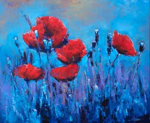 Poppies in the Sky